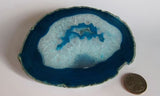 LARGE Agate Slice - Blue - 4"