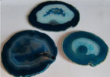 LARGE Agate Slice - Blue - 4"