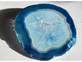 LARGE Agate Slice - Blue - 4"