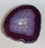 LARGE Agate Slice - Purple - 4"